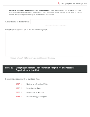 Red Flags Rule Compliance Template