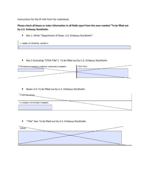 SF-424 Form Instructions