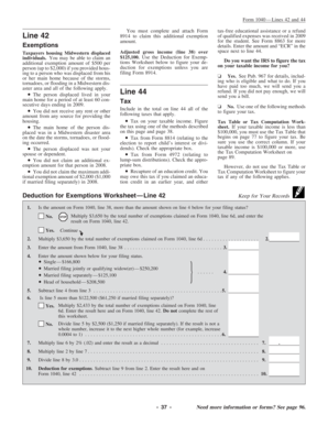 IRS Form 1040 Instructions
