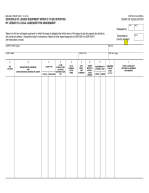 California Leased Equipment Tax Form