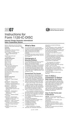 Instructions for Form 1120-IC-DISC