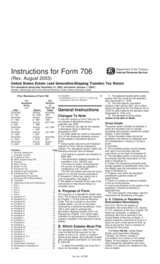 Form 706 Instructions