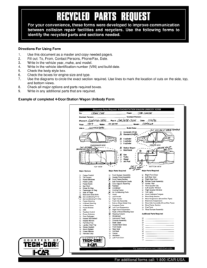 Recycled Parts Request Form