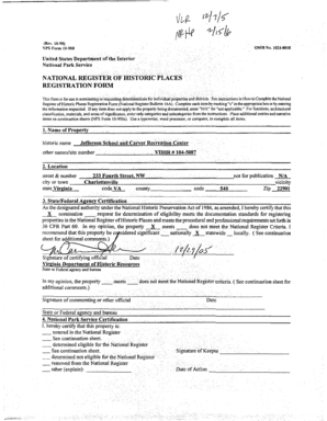 National Register of Historic Places Registration Form