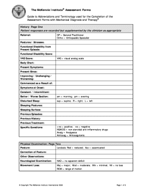 Profit and loss statement template pdf - Mckenzie assessments fillable forms