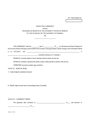Consulting Agreement