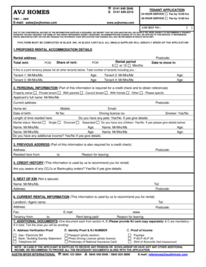 Tenant Application Form