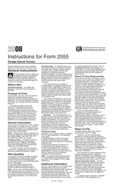Instructions for Form 2555