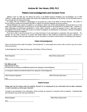 Patient HIPAA Consent Form