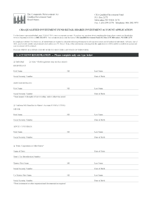 CRA Qualified Investment Fund Application