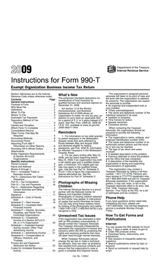 Instructions for Form 990-T