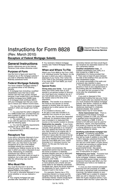 IRS Form 8828 Instructions