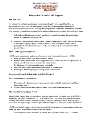 Illinois fillable electronic immunization record form