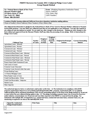 BIC Collateral Pledge Form - Federal Reserve Bank of New York - newyorkfed