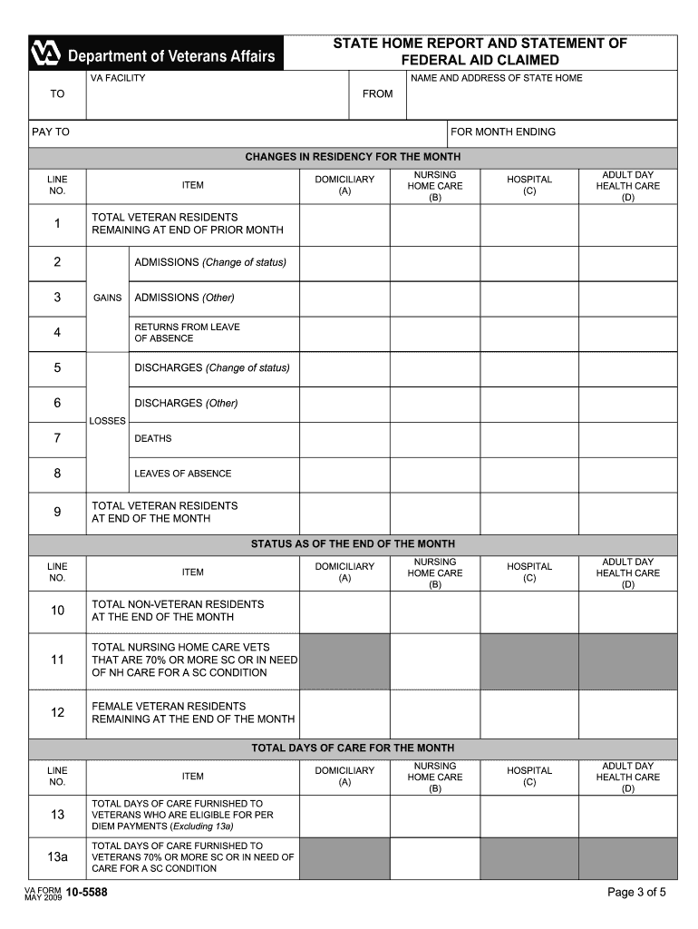 form 5588 Preview on Page 1