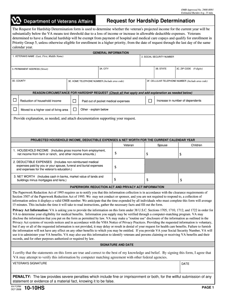 2008 Form VA 1010HS Fill Online, Printable, Fillable, Blank pdfFiller