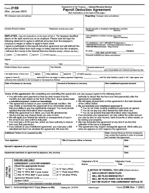 Form 2159 - Fill Online, Printable, Fillable, Blank | pdfFiller