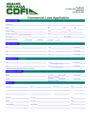Commercial Loan Application