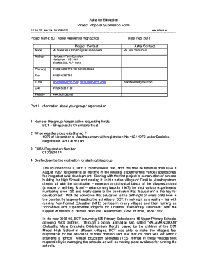 asha for education project proposal submission form