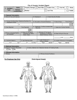 City of Houston Accident Report