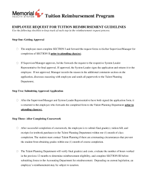 Tuition Reimbursement Request Form