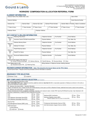 Workers’ Compensation Allocation Referral Form