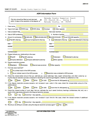 ADR-101 Form