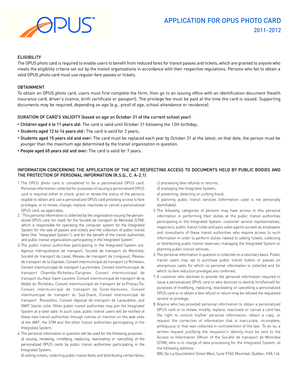 OPUS Photo Card Application