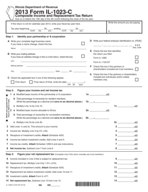 Illinois Form IL-1023-C