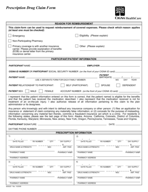 Prescription Drug Claim Form