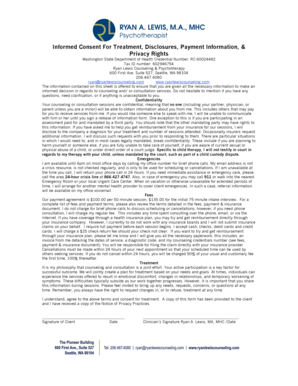 Informed Consent for Treatment and Privacy Rights