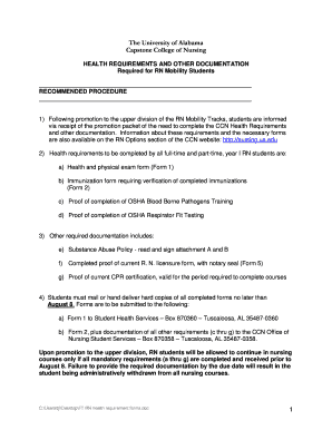 capstone college of nursing rn licensure form notary seal