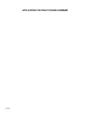 Kansas Practitioner License Application