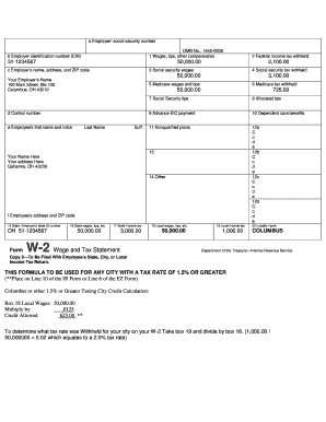 Form W-2 Wage and Tax Statement