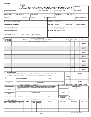 nys standard voucher fillable