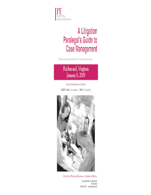 A Litigation Paralegals Guide To Case Management - Fill Online ...