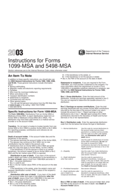 Instructions for Forms 1099-MSA and 5498-MSA
