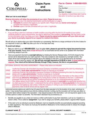Disability or Critical Illness Claim Form