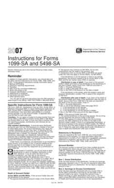 Instructions for Forms 1099-SA and 5498-SA