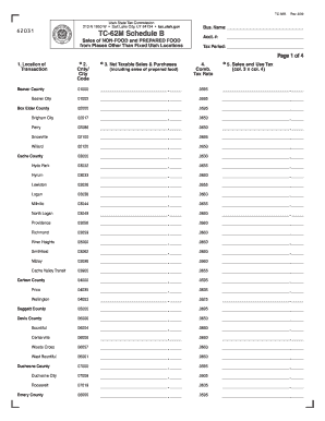 Utah TC-62M Schedule B