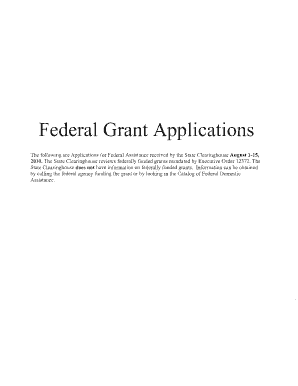 Federal Grant Application Form SF-424