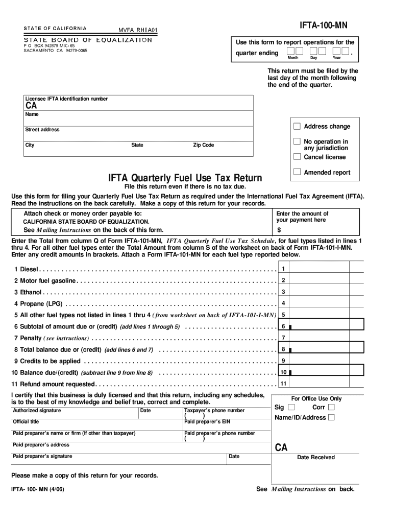 ifta 100 mn 2006 form Preview on Page 1