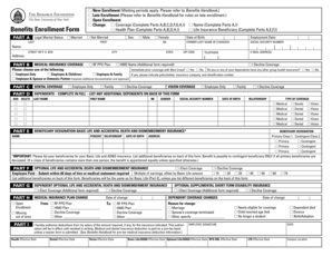 SUNY Benefits Enrollment Form