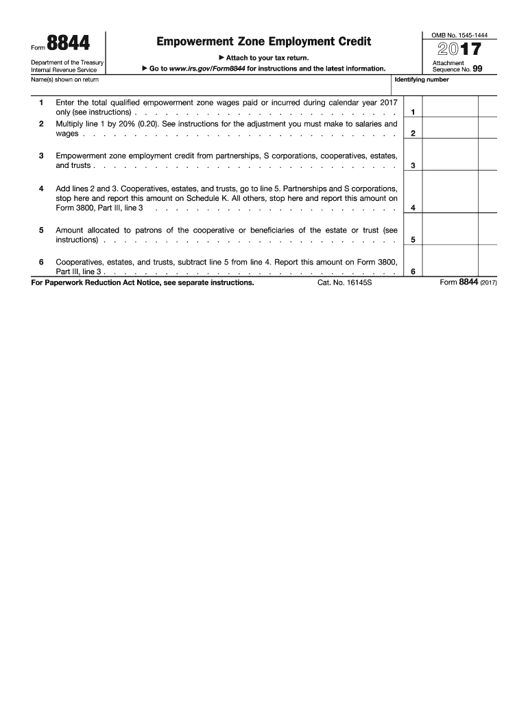 form 8844 2008 2017-2018 Preview on Page 1