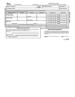Combined Federal Campaign Pledge Form