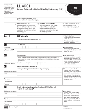 UK LLP Annual Return Form
