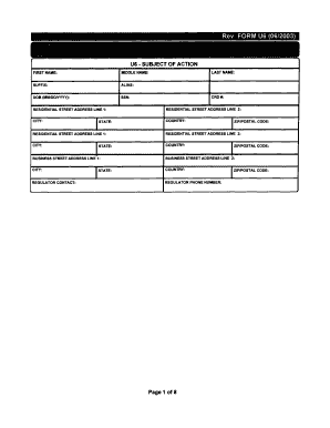 U6 Disclosure Reporting Form
