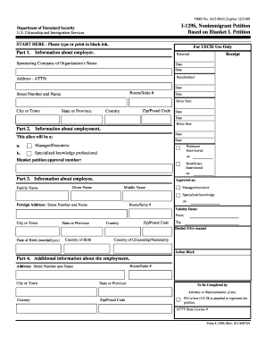 USCIS Form I-129S Nonimmigrant Petition