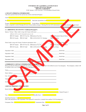 UCSF Housing Agreement