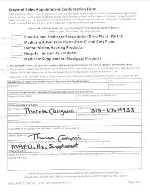 Scope of Appointment Form - My Medicare Made Simple